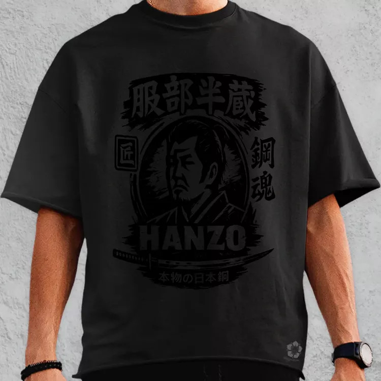 Hattori Hanzo fekete oversize póló