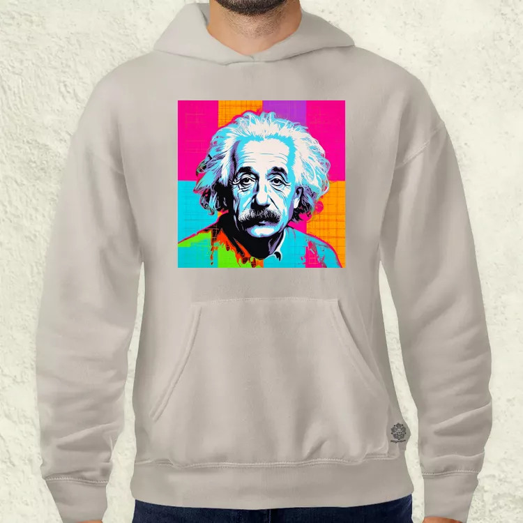 Pop art Einstein v12 férfi pulóver