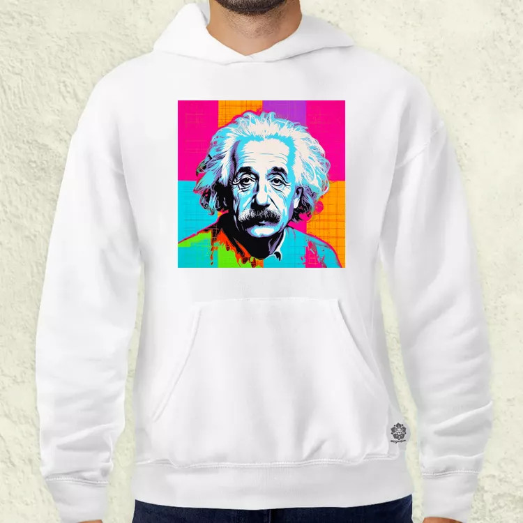 Pop art Einstein v12 férfi pulóver