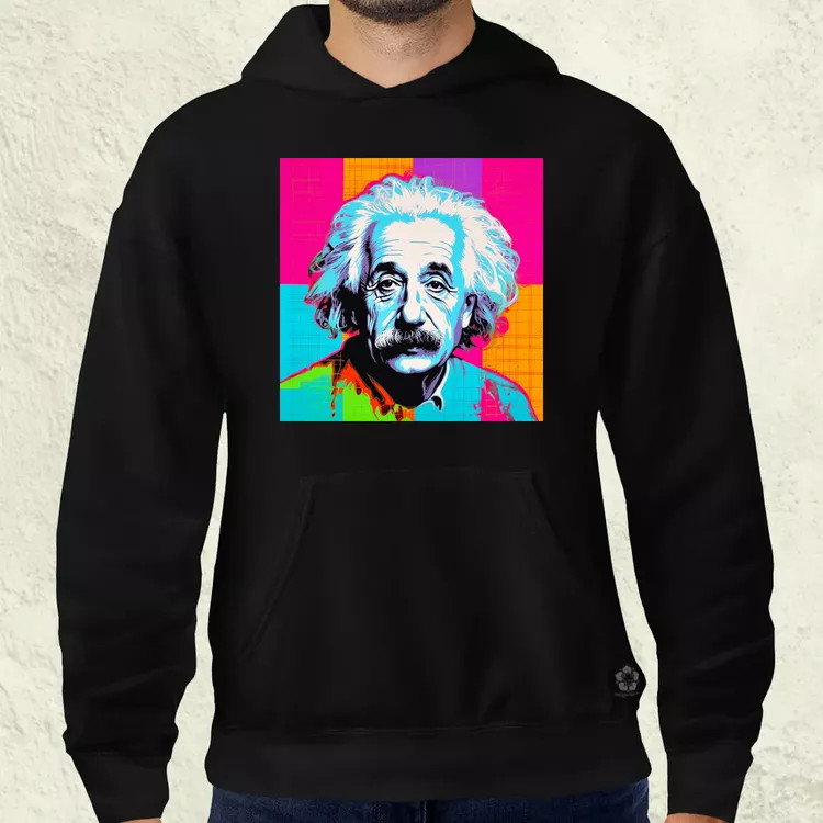 Pop art Einstein v12 férfi pulóver
