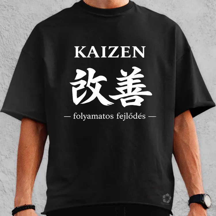 Kaizen fehér oversize póló