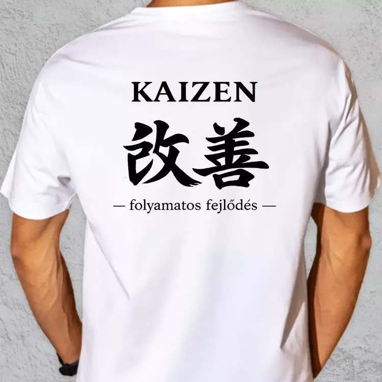 Kaizen fekete oversize póló