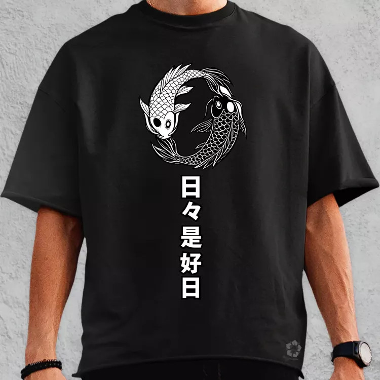 Koi Jing-Jang oversize póló
