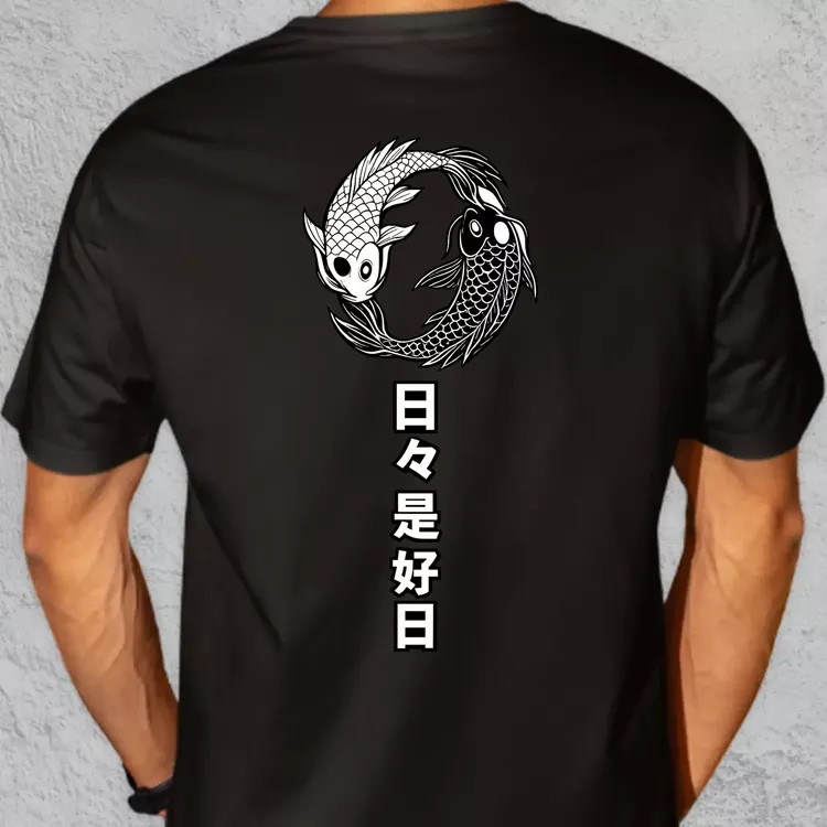 Koi Jing-Jang oversize póló