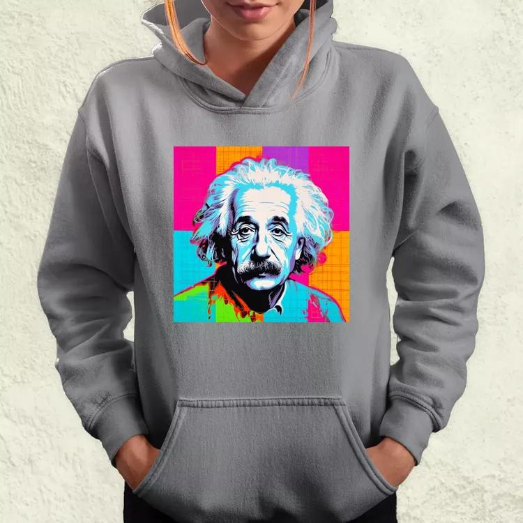Pop art Einstein v12 női pulóver