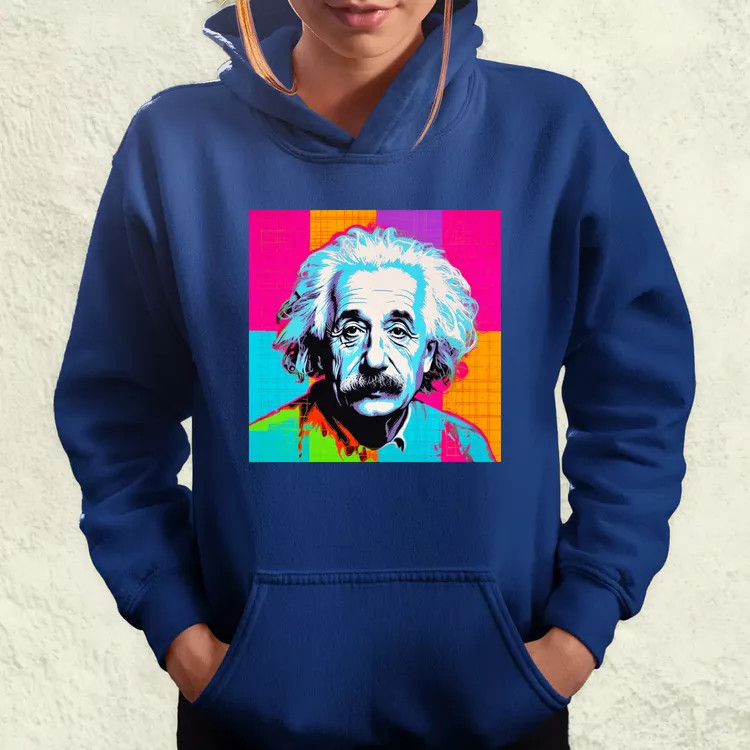 Pop art Einstein v12 női pulóver