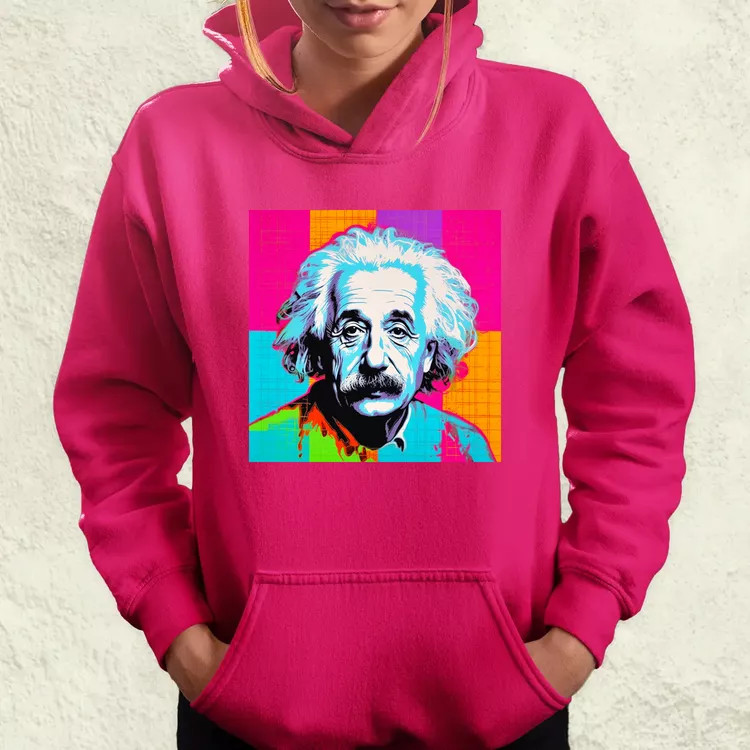 Pop art Einstein v12 női pulóver
