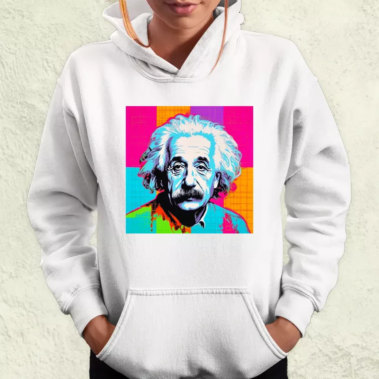 Pop art Einstein v12 női pulóver