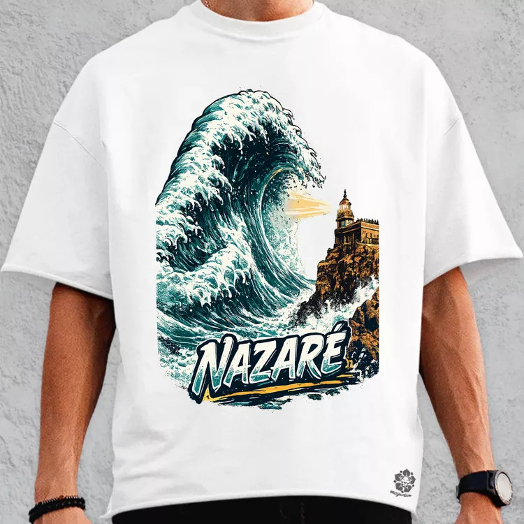Nazaré nagy hullám oversize póló