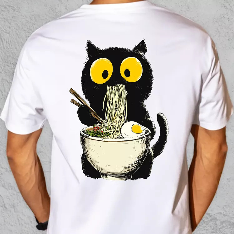 Ramen macsek oversize póló