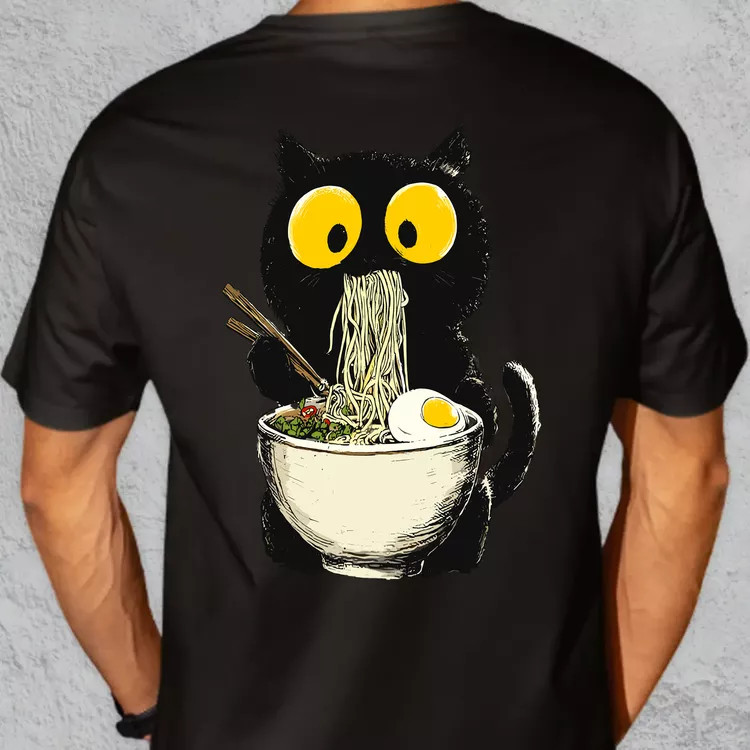 Ramen macsek oversize póló