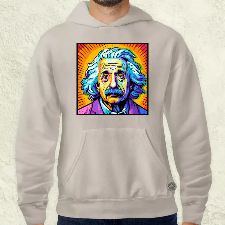 Pop art Einstein v13 férfi pulóver