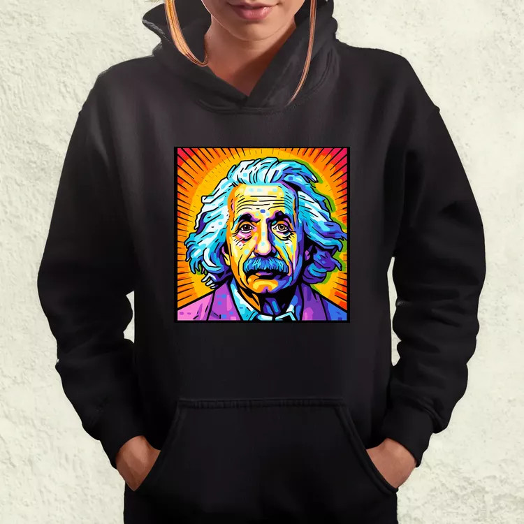 Pop art Einstein v13 női pulóver