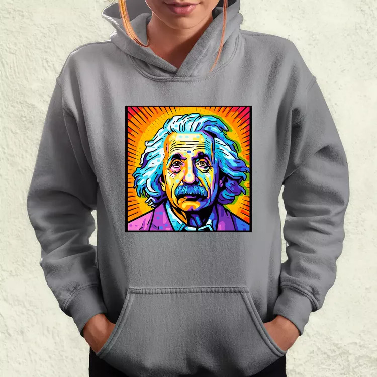 Pop art Einstein v13 női pulóver