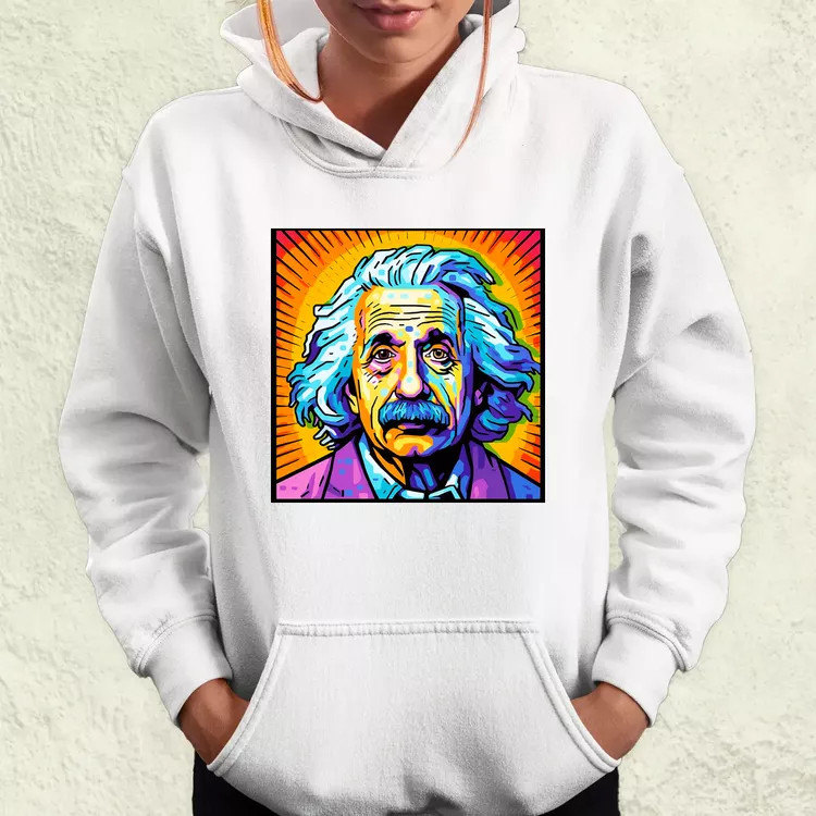 Pop art Einstein v13 női pulóver
