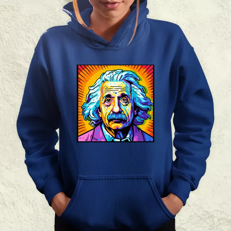 Pop art Einstein v13 női pulóver