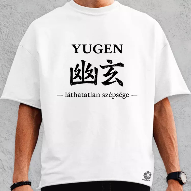 Yugen fekete oversize póló
