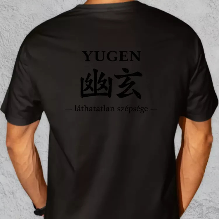 Yugen fekete oversize póló