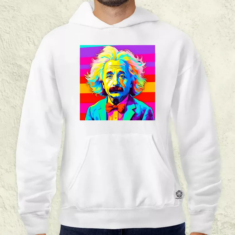 Pop art Einstein v14 férfi pulóver