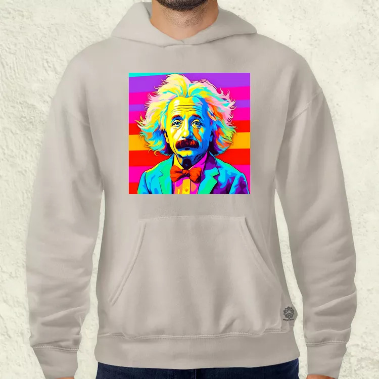 Pop art Einstein v14 férfi pulóver