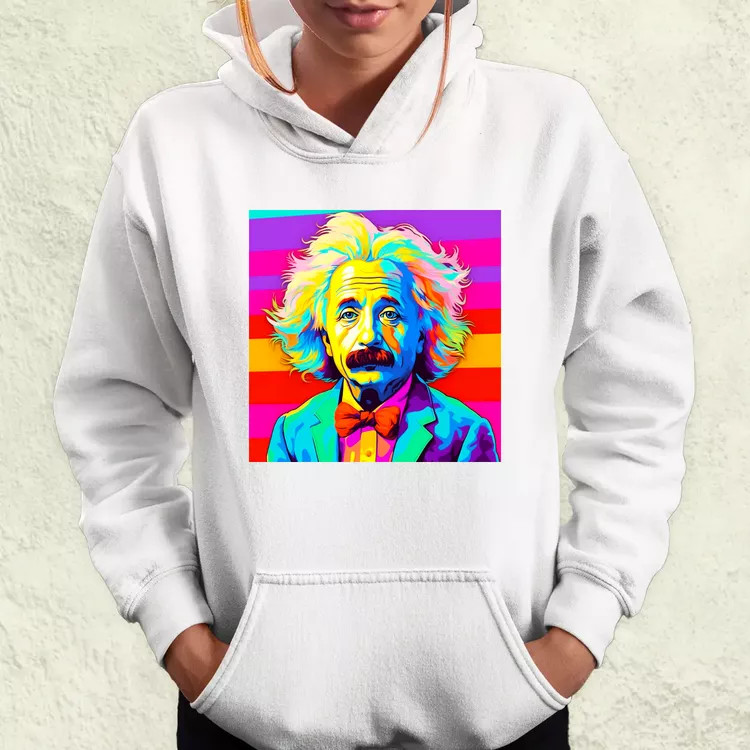 Pop art Einstein v14 női pulóver