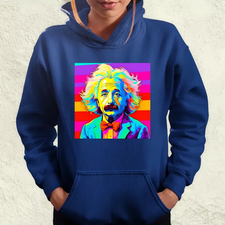 Pop art Einstein v14 női pulóver