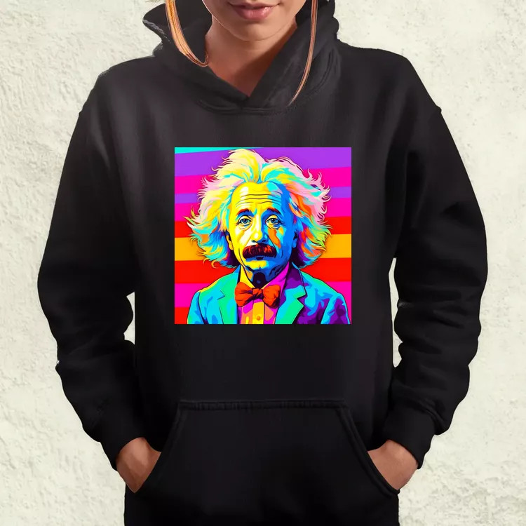Pop art Einstein v14 női pulóver