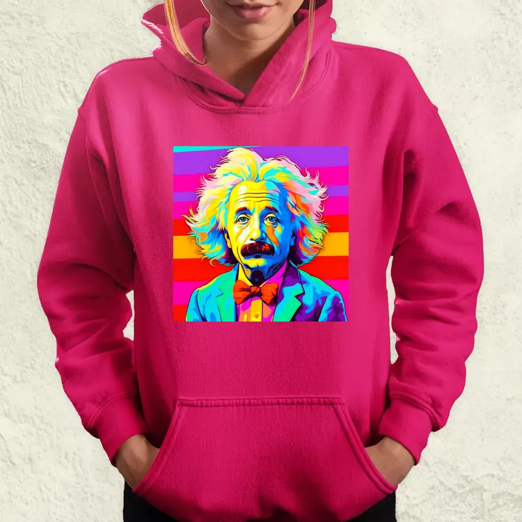 Pop art Einstein v14 női pulóver