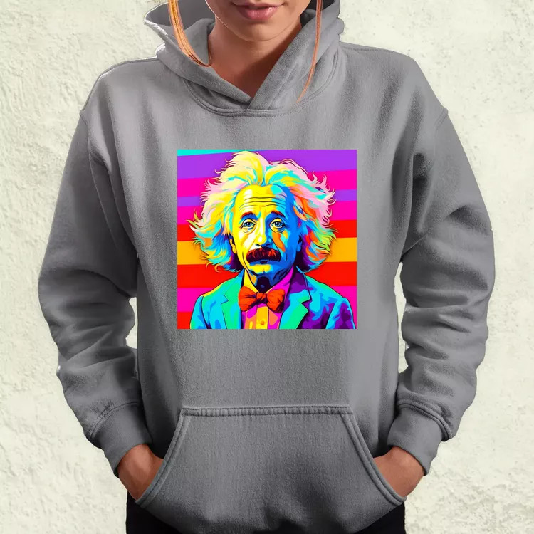 Pop art Einstein v14 női pulóver