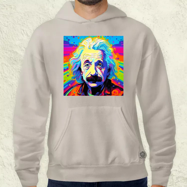 Pop art Einstein v15 férfi pulóver