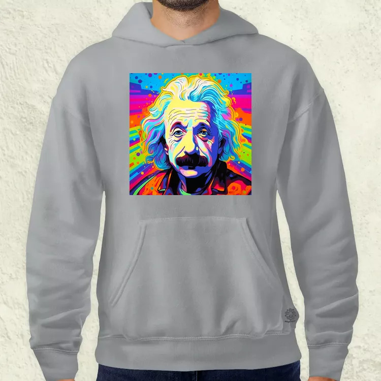Pop art Einstein v15 férfi pulóver