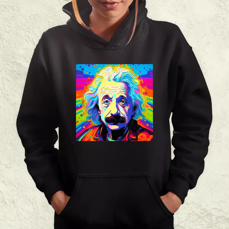 Pop art Einstein v15 női pulóver