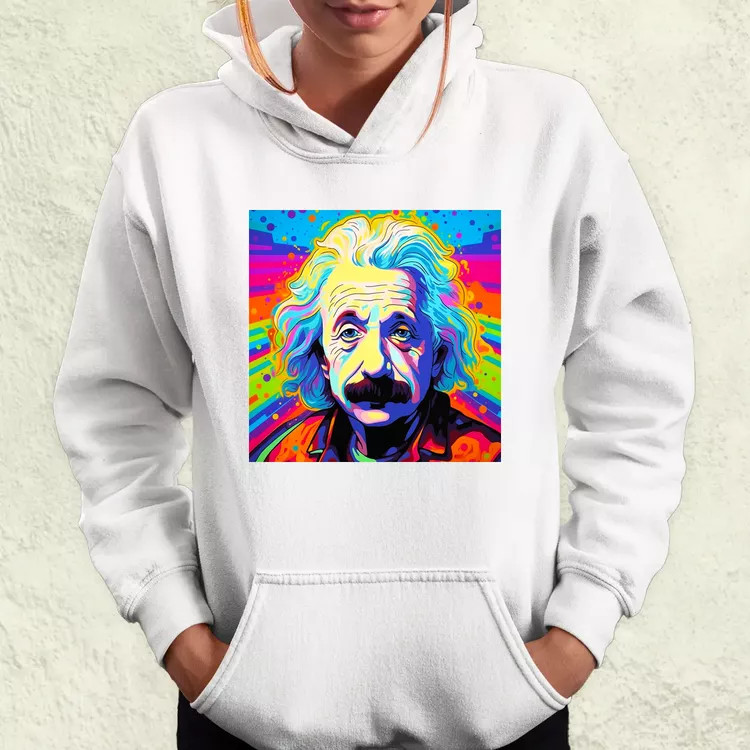 Pop art Einstein v15 női pulóver