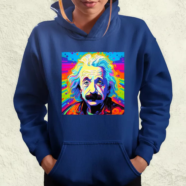 Pop art Einstein v15 női pulóver