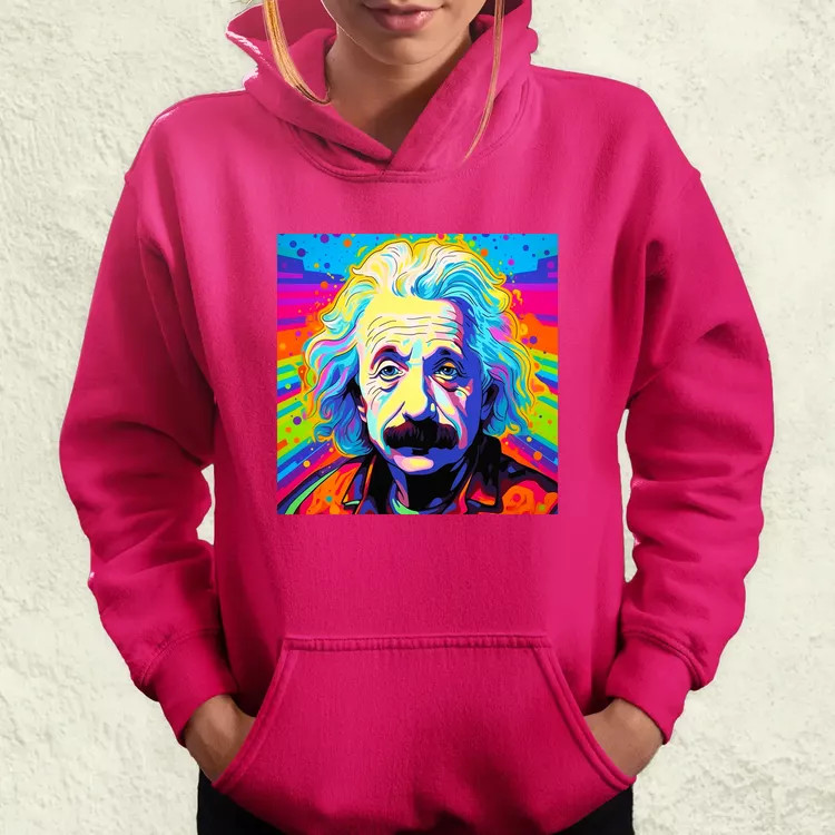 Pop art Einstein v15 női pulóver