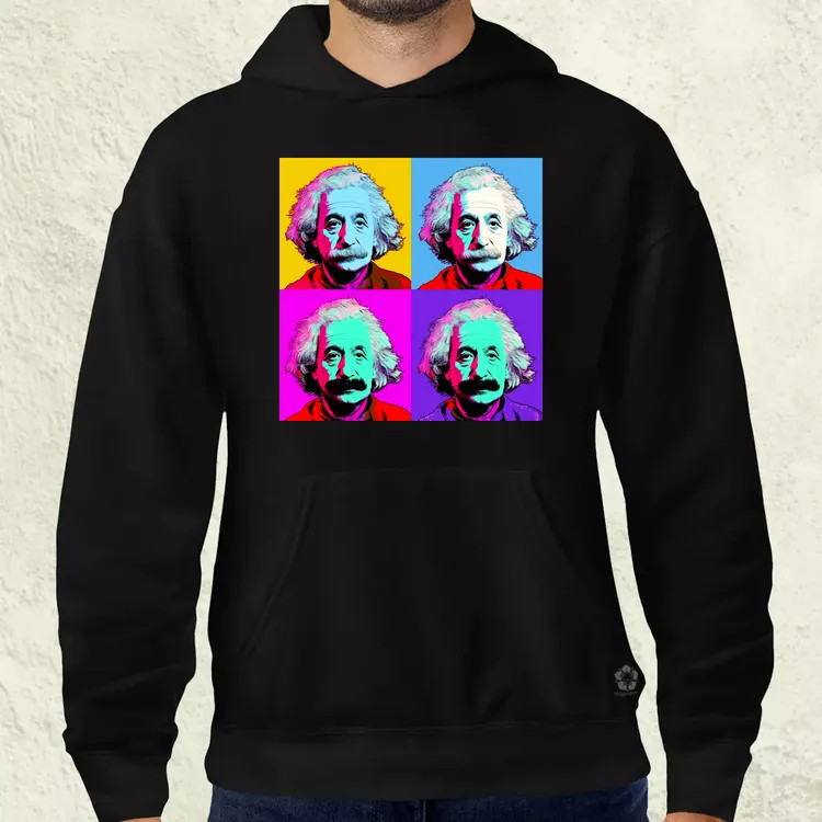 Pop art Einstein v2 férfi pulóver