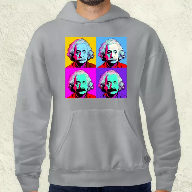 Pop art Einstein v2 férfi pulóver