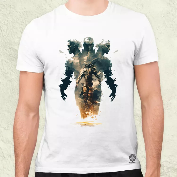 Biomechanikus fantázia v3 férfi póló