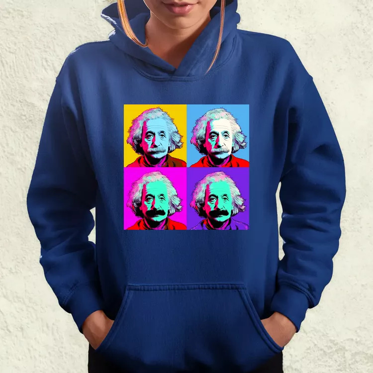 Pop art Einstein v2 női pulóver