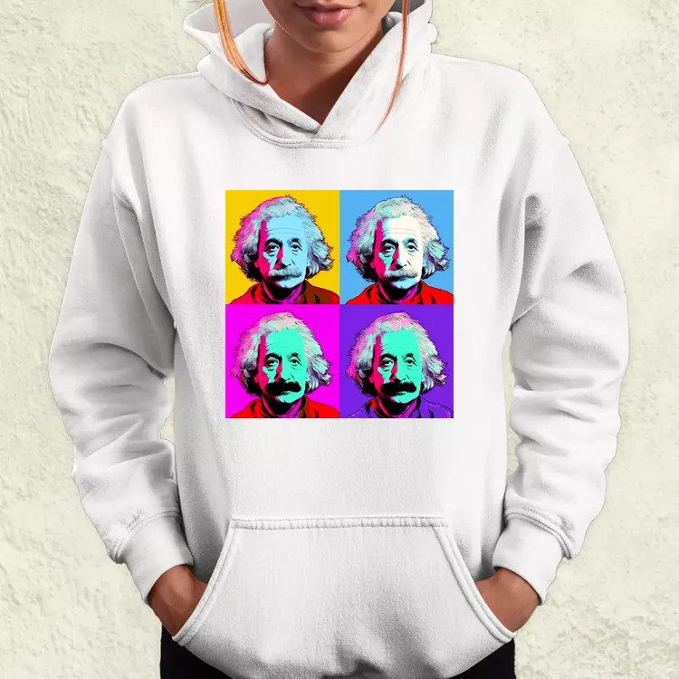 Pop art Einstein v2 női pulóver
