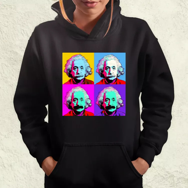 Pop art Einstein v2 női pulóver