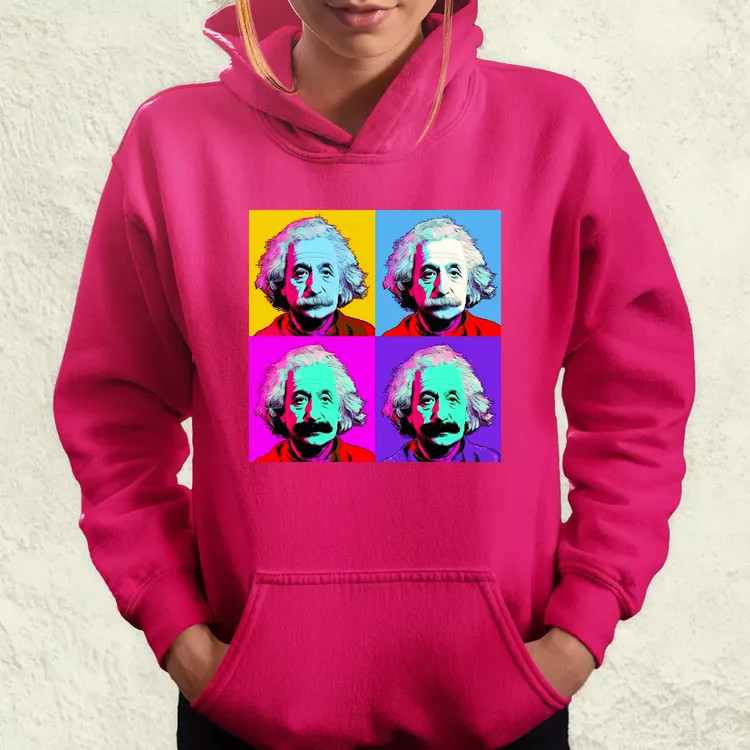 Pop art Einstein v2 női pulóver