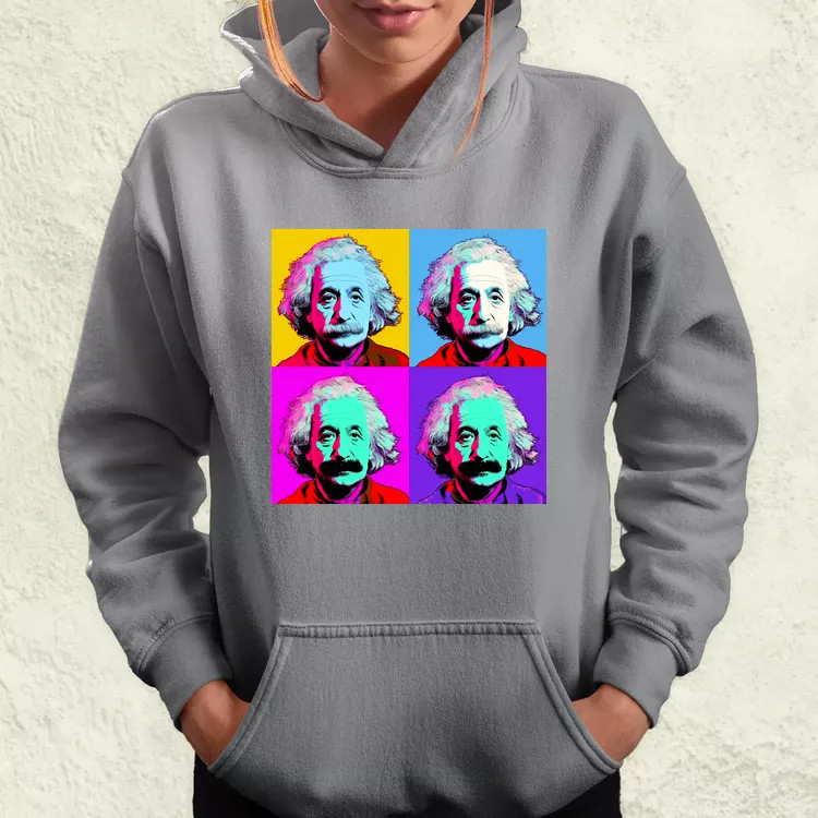 Pop art Einstein v2 női pulóver