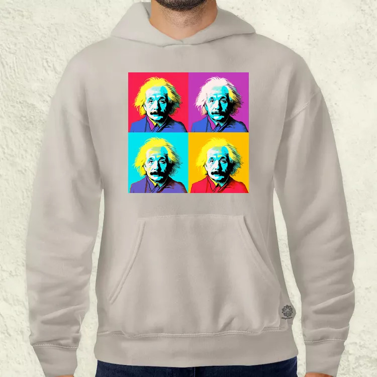 Pop art Einstein v3 férfi pulóver