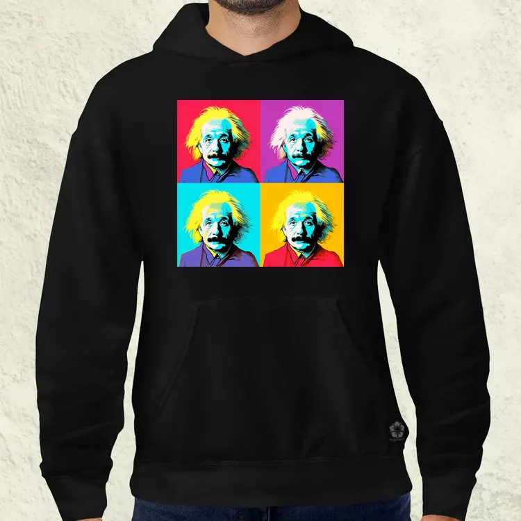 Pop art Einstein v3 férfi pulóver