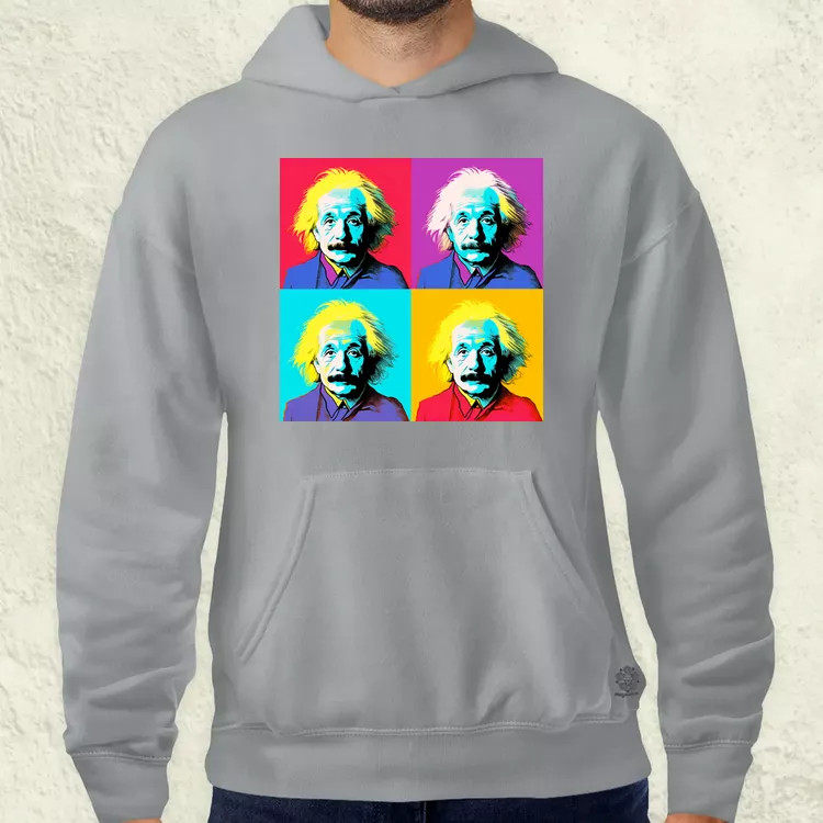 Pop art Einstein v3 férfi pulóver