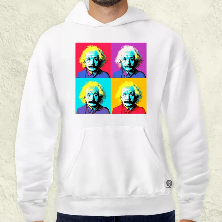 Pop art Einstein v3 férfi pulóver