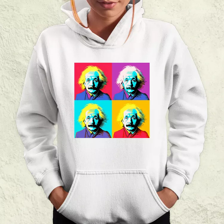 Pop art Einstein v3 női pulóver
