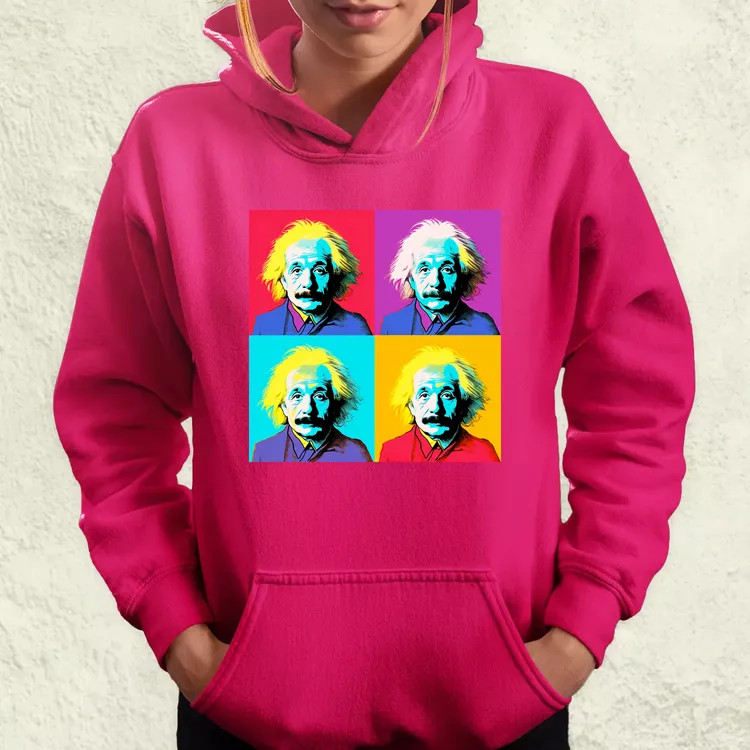 Pop art Einstein v3 női pulóver