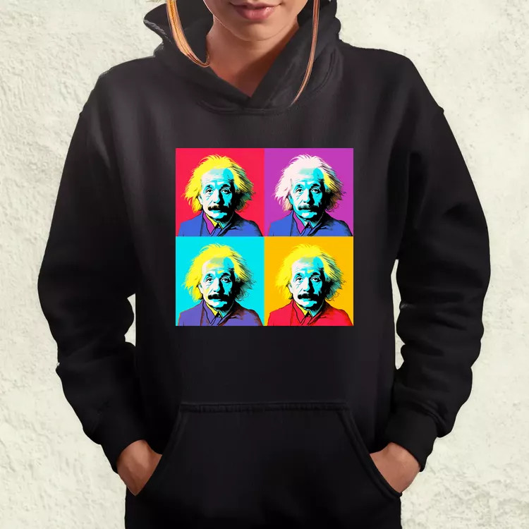 Pop art Einstein v3 női pulóver